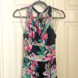 Floral print maxi dress